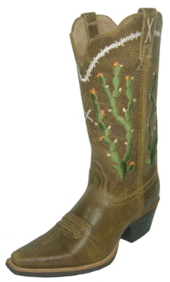 Twisted X WWT0026 for $149.99 Ladies Western Western Boot with Broken Saddle Leather Foot and a Narrow Square Toe